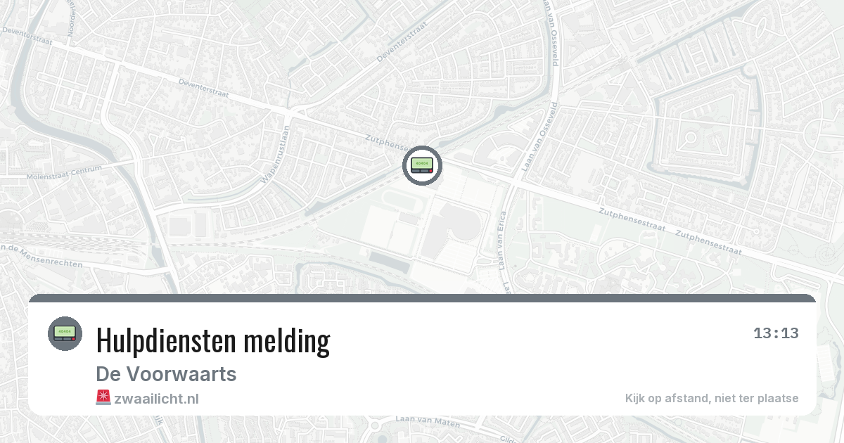 Hulpdiensten melding — 8 jun 2026