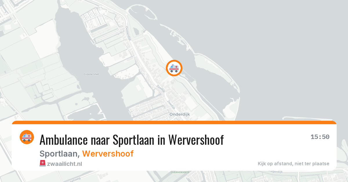 Ambulance naar Sportlaan in Wervershoof — 20 mei 2026