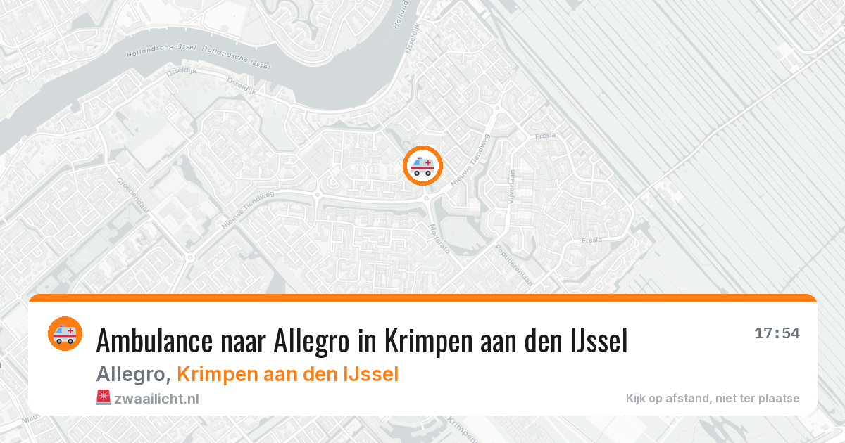 Ambulance naar Allegro in Krimpen aan den IJssel — 2 jun 2026