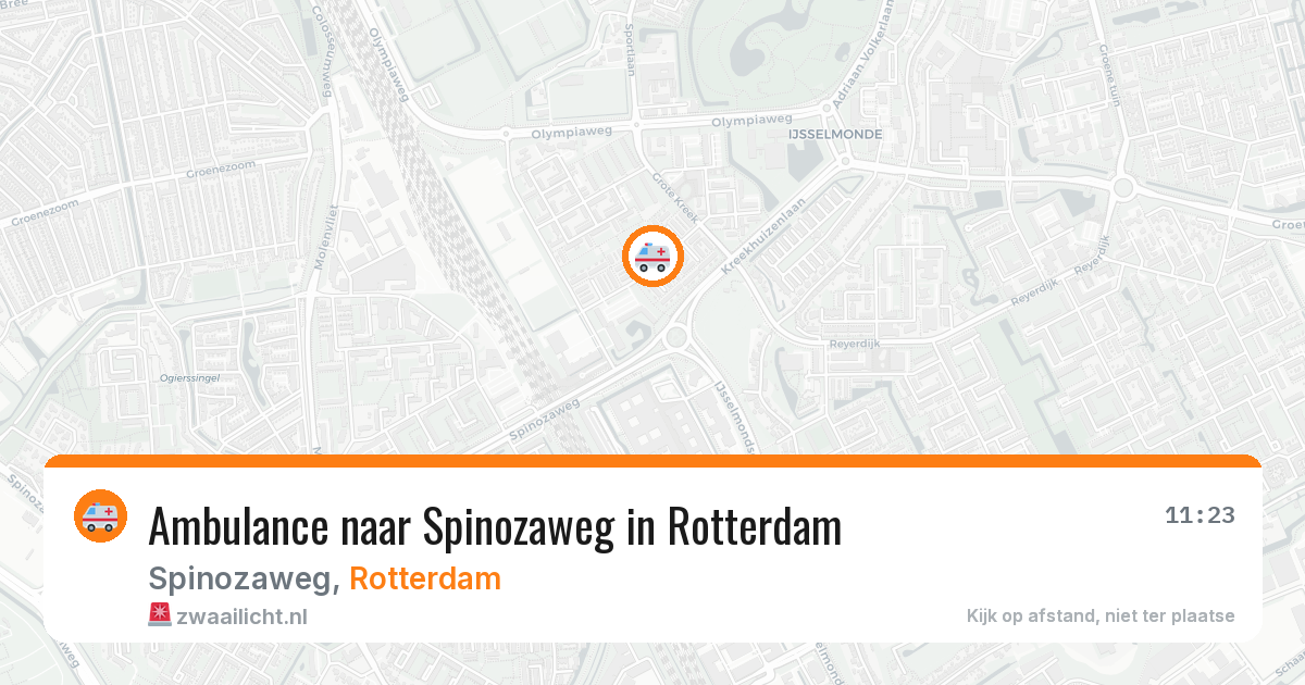 Ambulance naar Spinozaweg in Rotterdam — 4 apr 2026