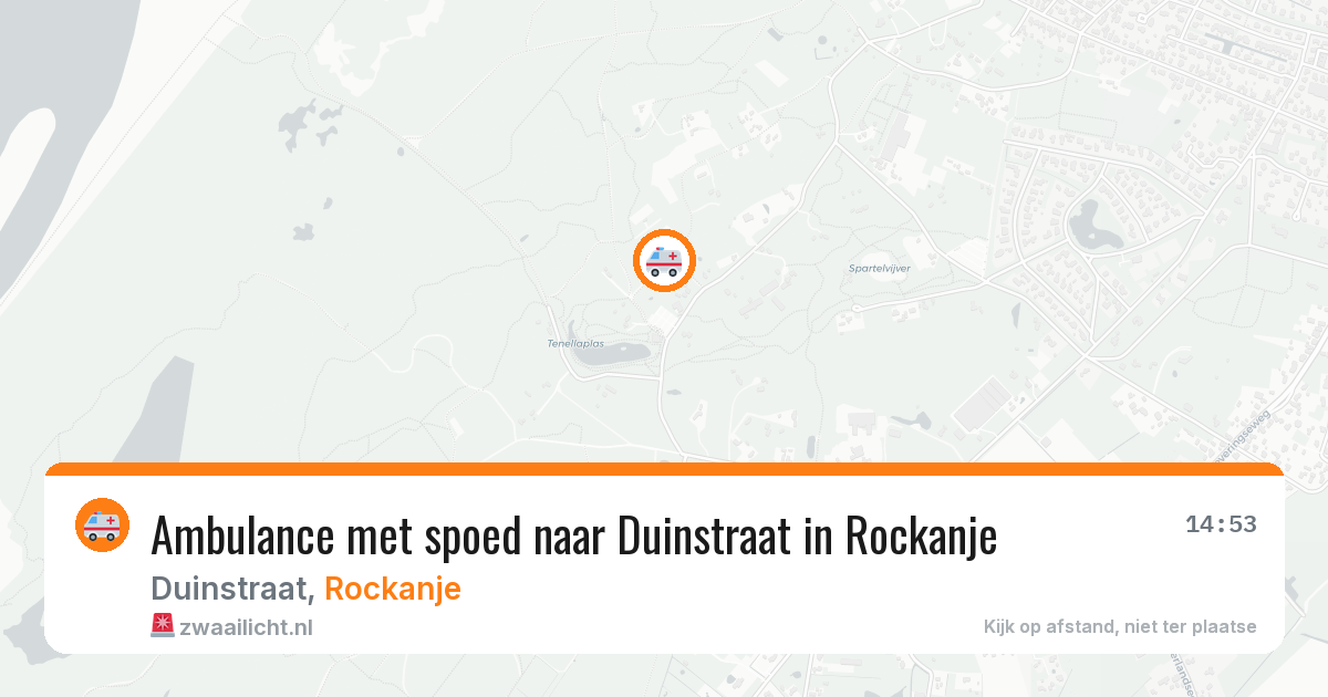 Ambulance met spoed naar Duinstraat in Rockanje — 11 mei 2026