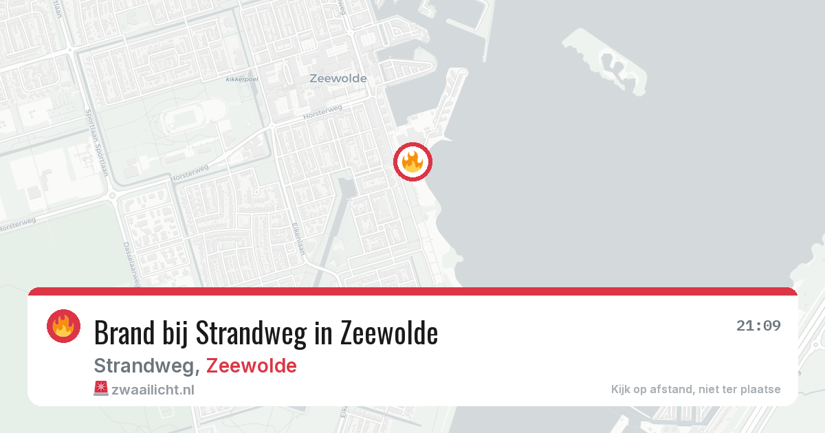 Brand bij Strandweg in Zeewolde — 14 aug 2026