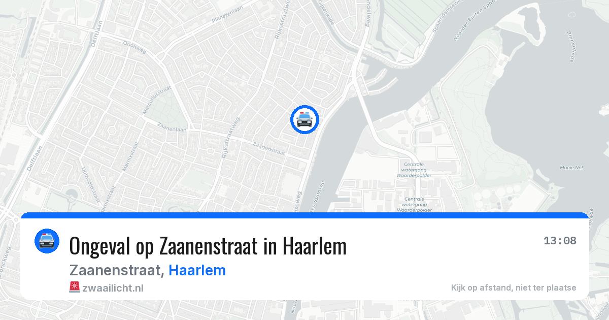 Ongeval op Zaanenstraat in Haarlem — 9 jul 2026