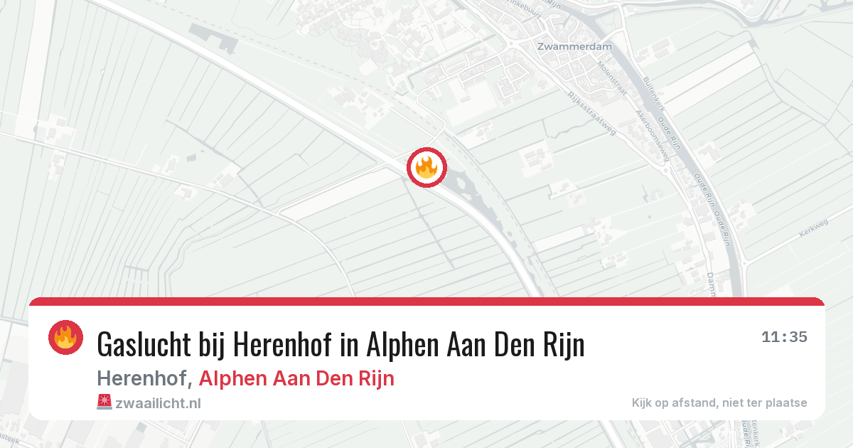 Gaslucht bij Herenhof in Alphen Aan Den Rijn — 24 jan 2026