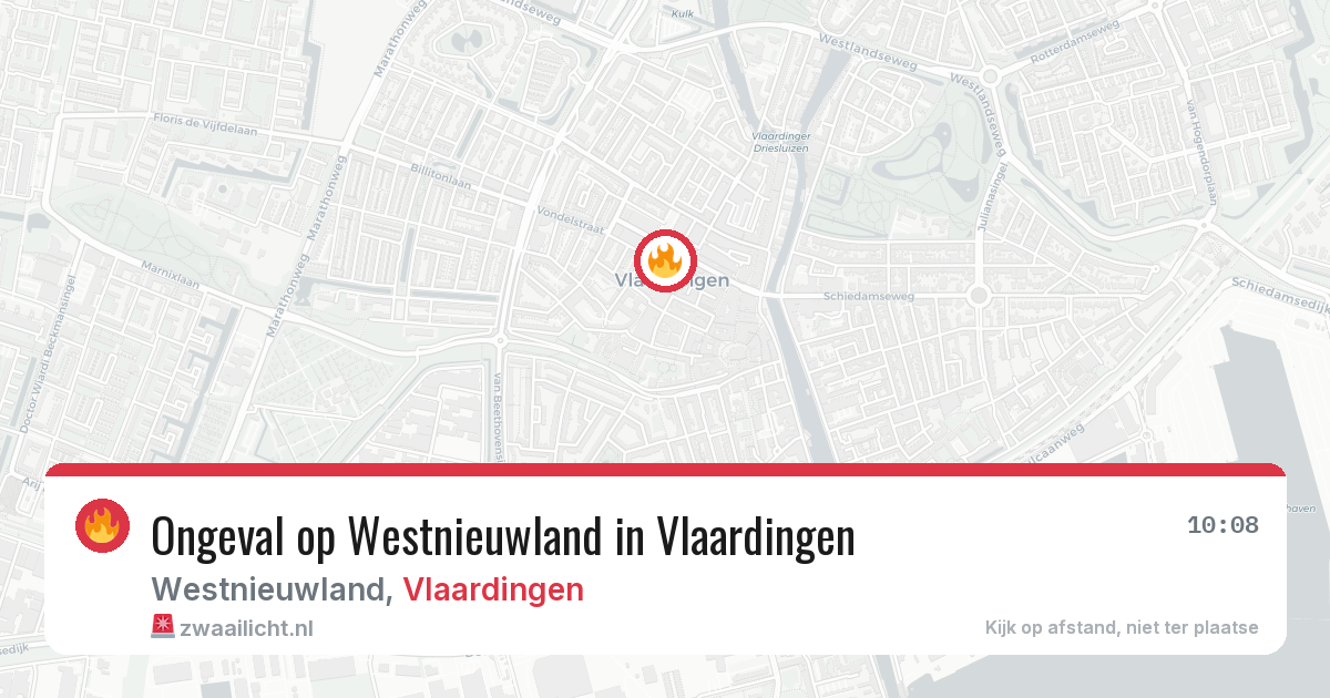 Ongeval op Westnieuwland in Vlaardingen — 22 apr 2026