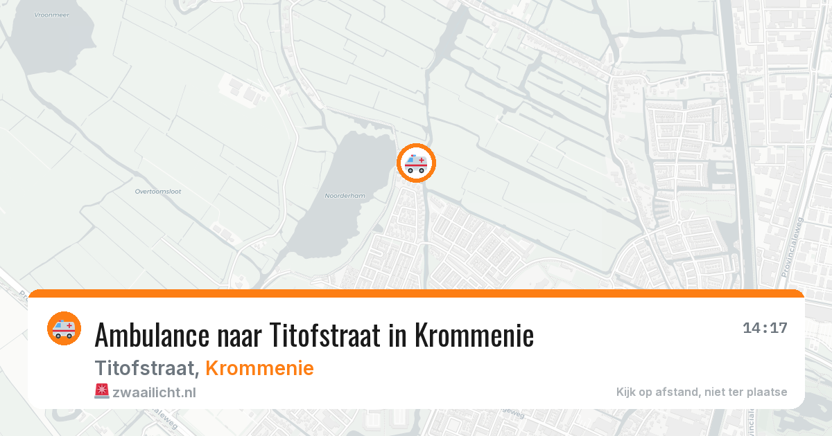 Ambulance naar Titofstraat in Krommenie — 30 mrt 2026