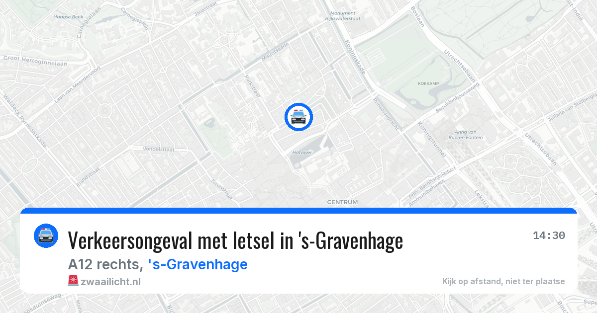 Verkeersongeval met letsel in 's-Gravenhage — 27 mei 2026