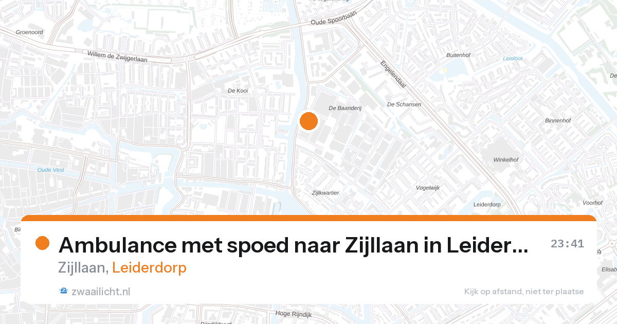 Ambulance met spoed naar Zijllaan in Leiderdorp — 8 mei 2026