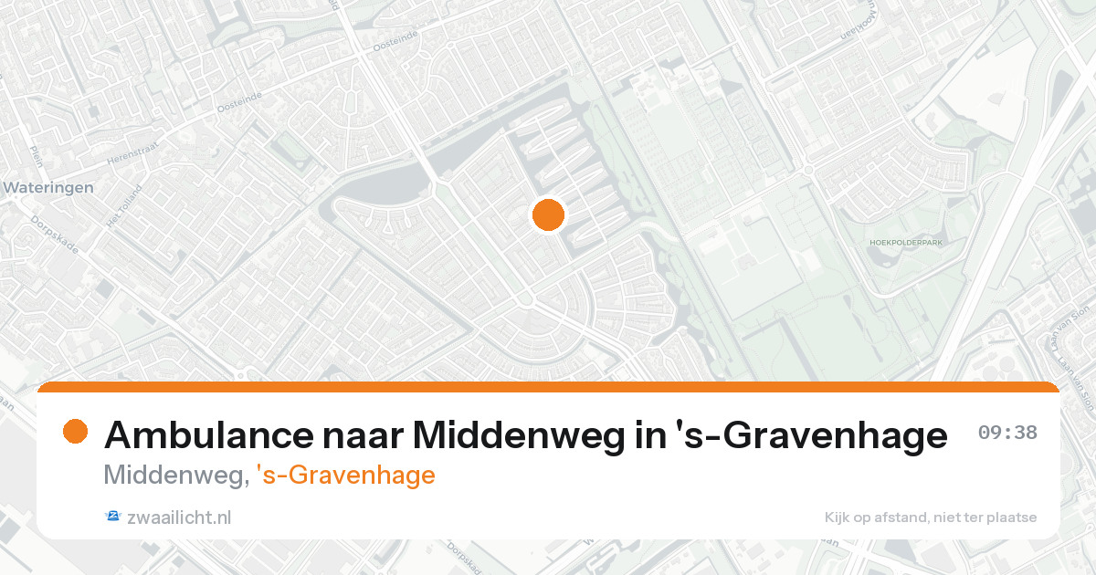 Ambulance naar Middenweg in 's-Gravenhage — 17 aug 2026
