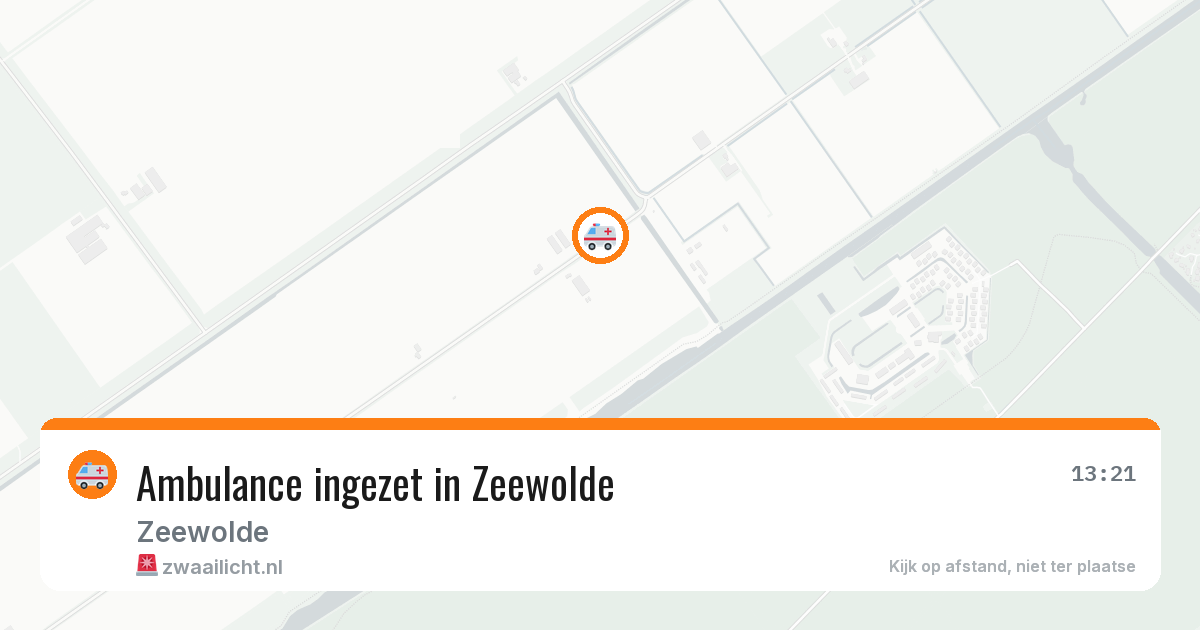 Ambulance ingezet in Zeewolde — 11 aug 2026