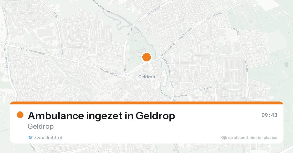 Ambulance ingezet in Geldrop — 7 jul 2026