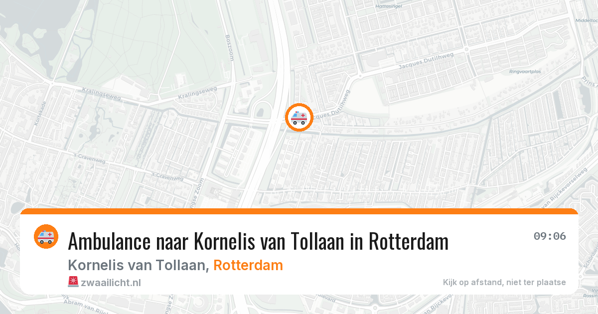 Ambulance naar Kornelis van Tollaan in Rotterdam — 31 mei 2026