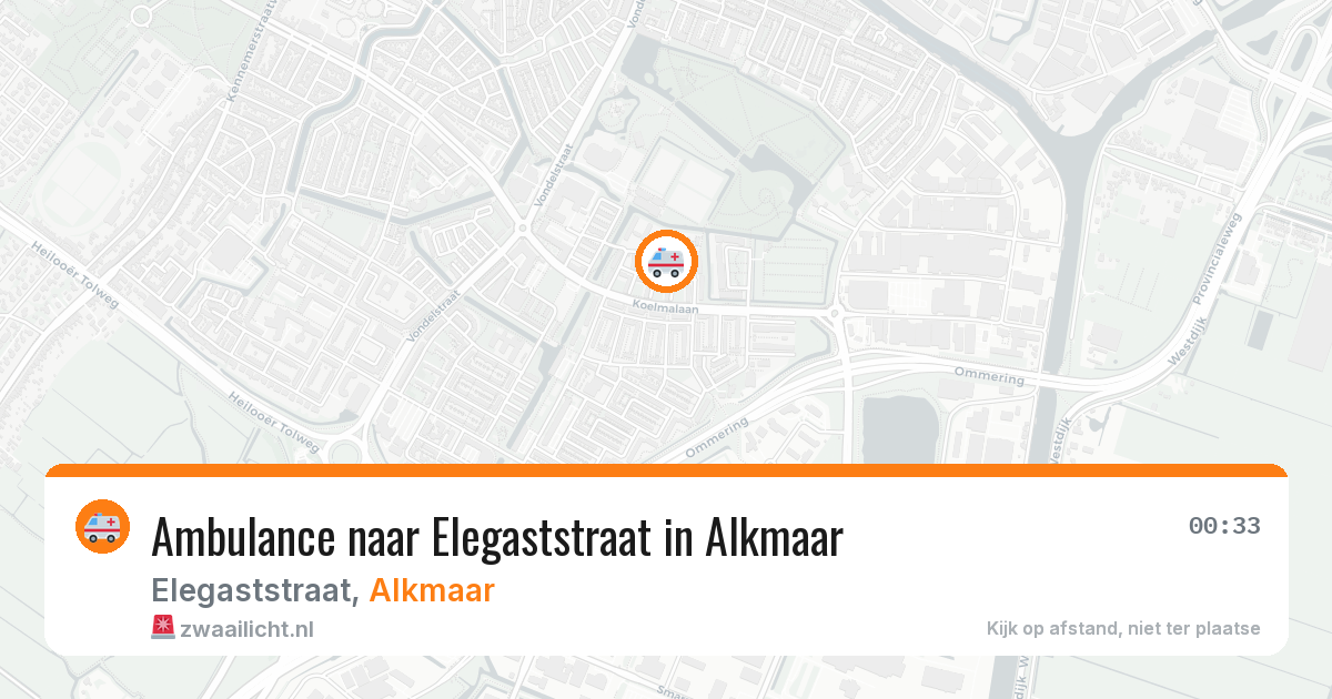 Ambulance naar Elegaststraat in Alkmaar — 29 jan 2026