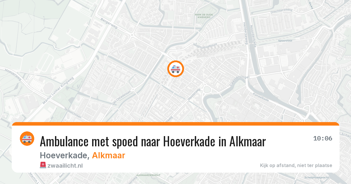 Ambulance met spoed naar Hoeverkade in Alkmaar — 24 jan 2026