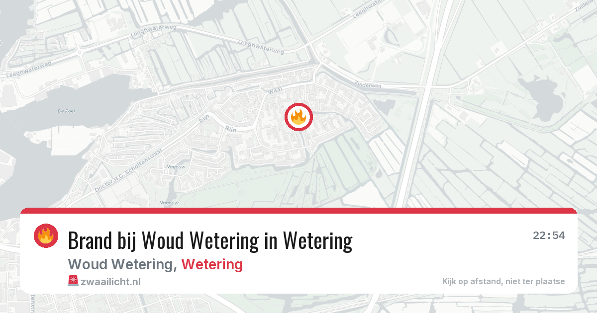 Brand bij Woud Wetering in Wetering — 23 apr 2026