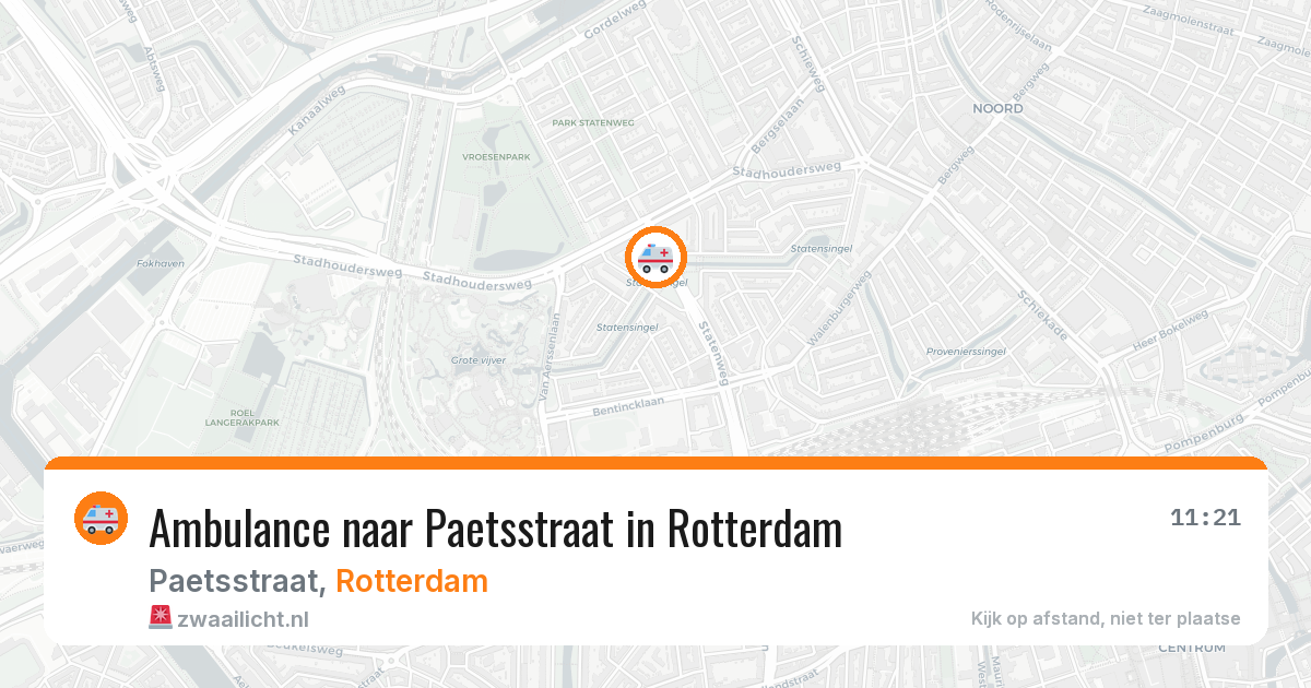Ambulance naar Paetsstraat in Rotterdam — 12 mei 2026