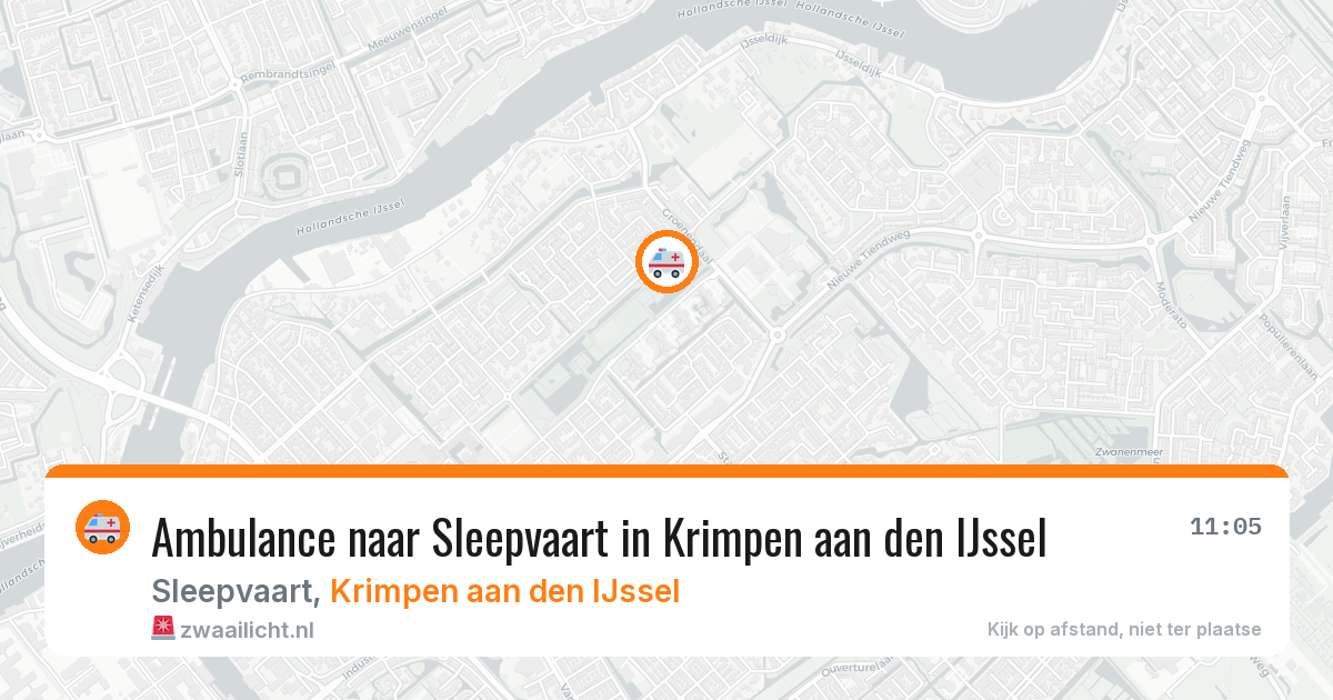Ambulance naar Sleepvaart in Krimpen aan den IJssel — 9 aug 2026