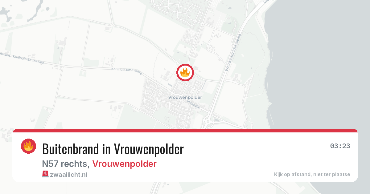 Buitenbrand in Vrouwenpolder — 5 jul 2026