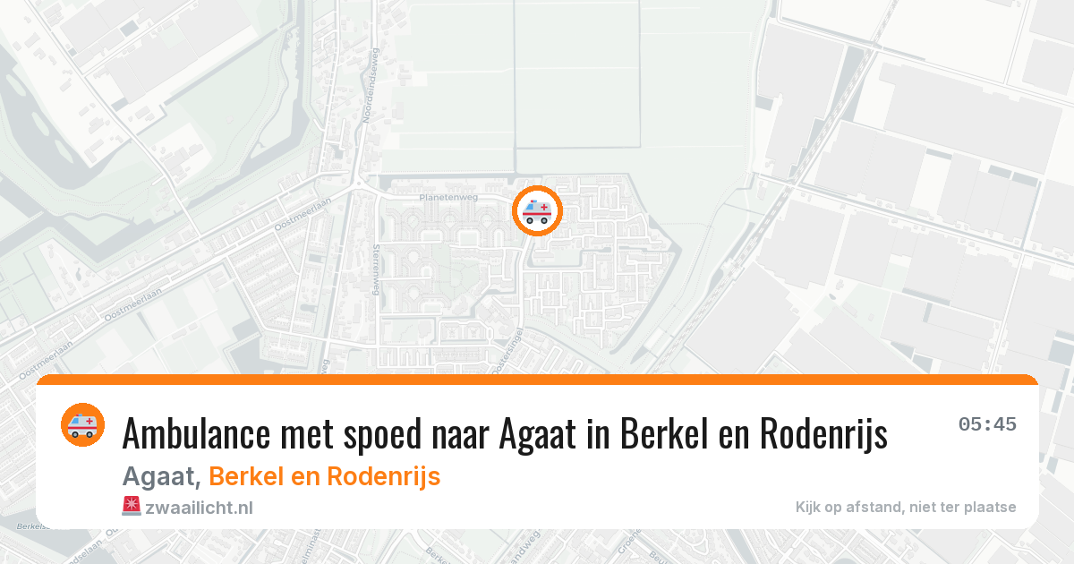 Ambulance met spoed naar Agaat in Berkel en Rodenrijs — 9 jun 2026
