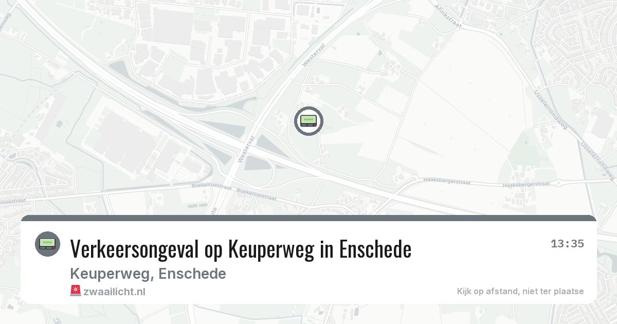 Verkeersongeval op Keuperweg in Enschede — 29 mrt 2026