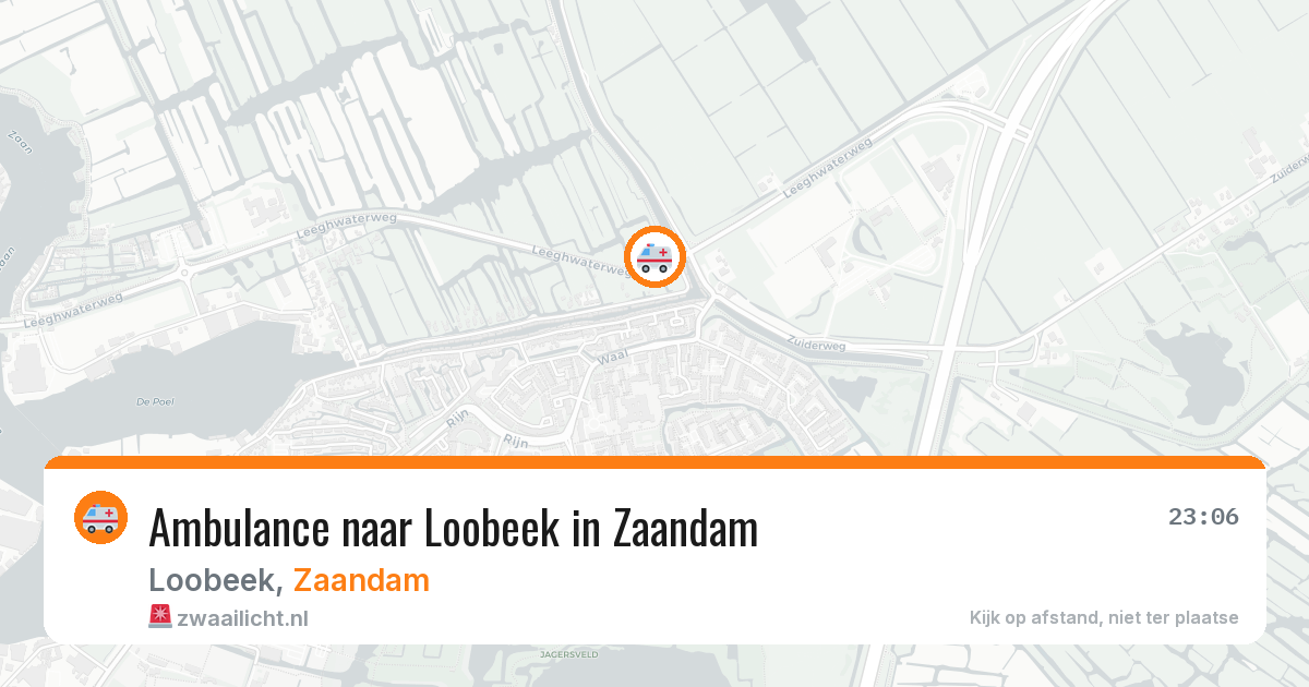 Ambulance naar Loobeek in Zaandam — 23 jul 2026