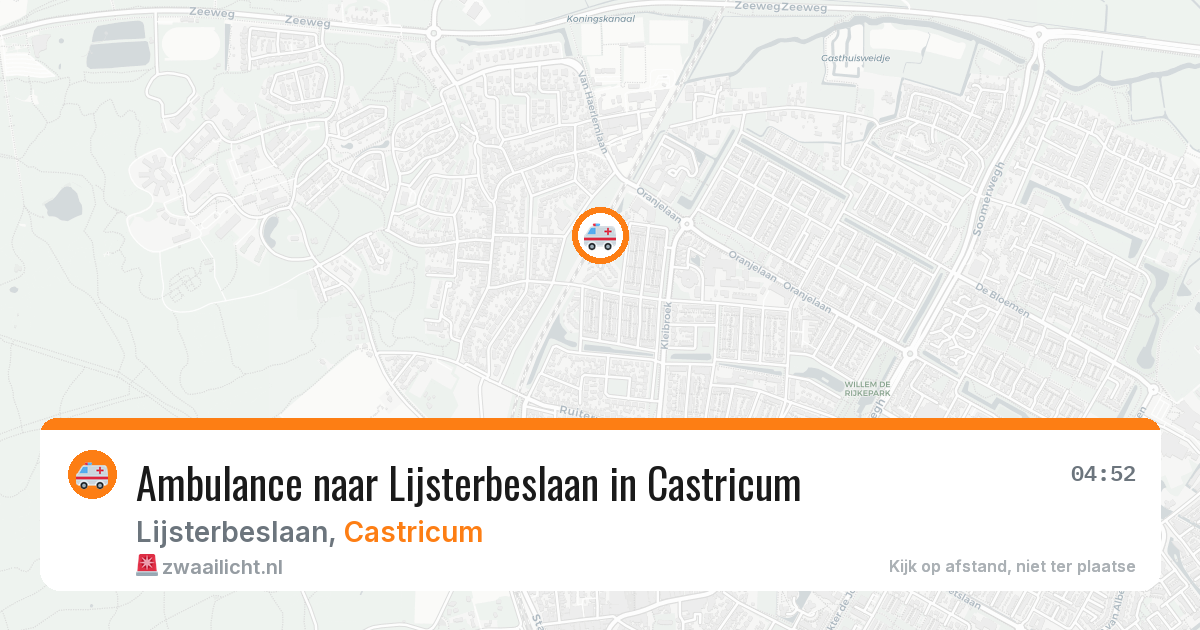 Ambulance naar Lijsterbeslaan in Castricum — 21 jul 2026