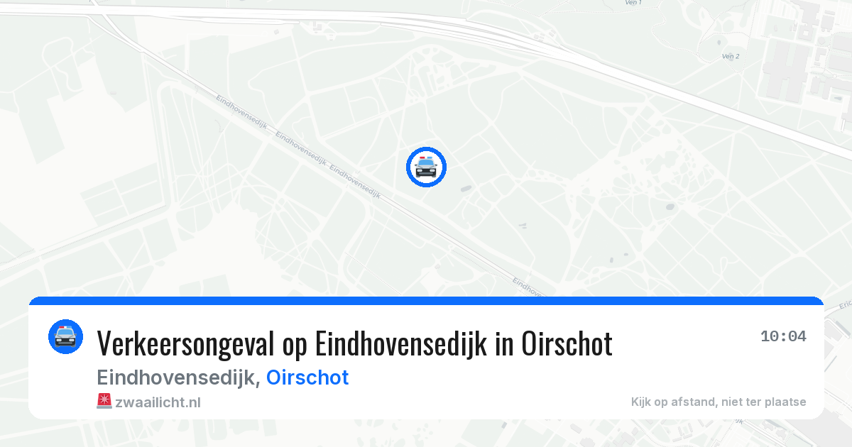 Verkeersongeval op Eindhovensedijk in Oirschot — 8 mrt 2026