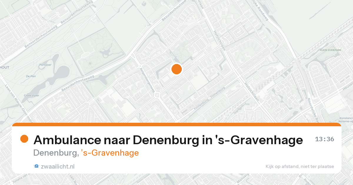 Ambulance naar Denenburg in 's-Gravenhage — 24 aug 2026