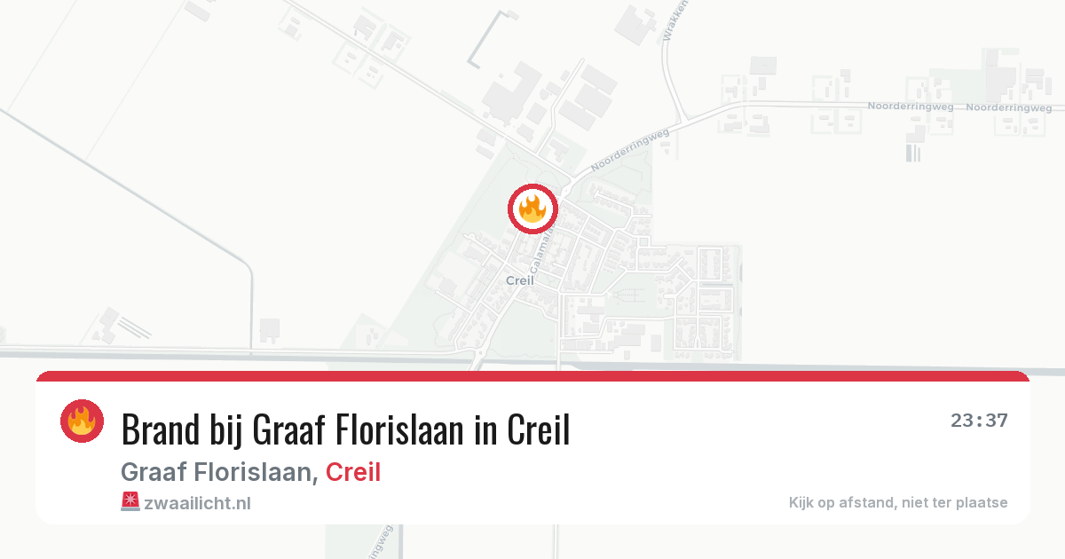 Brand bij Graaf Florislaan in Creil — 19 jun 2026