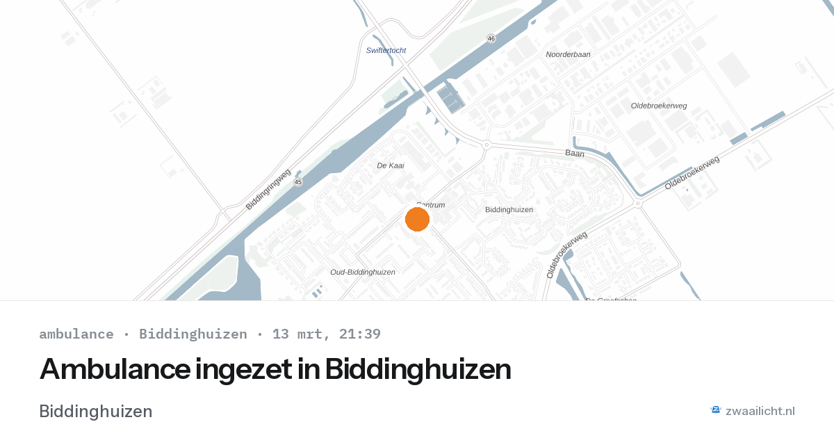 Ambulance ingezet in Biddinghuizen — 6 feb 2026