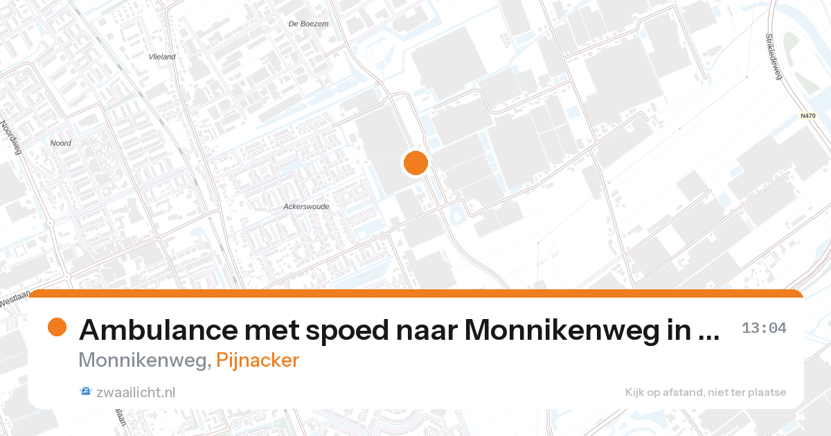 Ambulance met spoed naar Monnikenweg in Pijnacker — 24 apr 2026