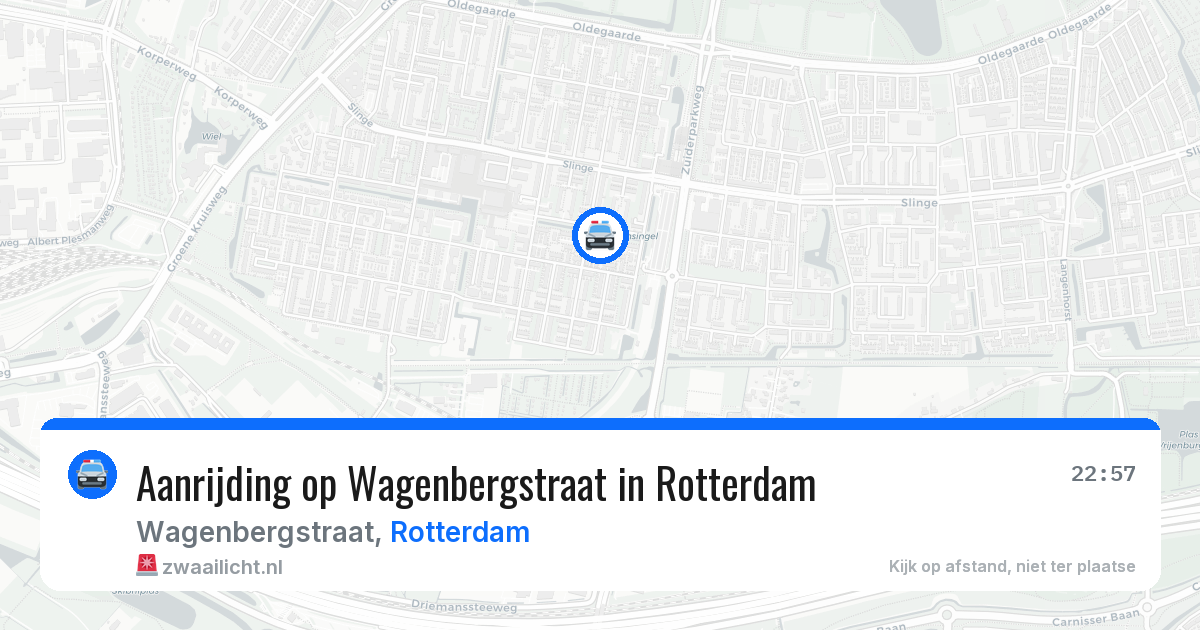 Aanrijding op Wagenbergstraat in Rotterdam — 5 apr 2026