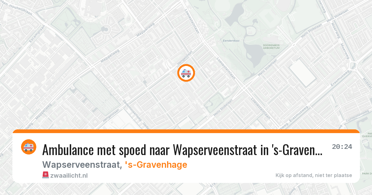 Ambulance met spoed naar Wapserveenstraat in 's-Gravenhage — 28 mei 2026