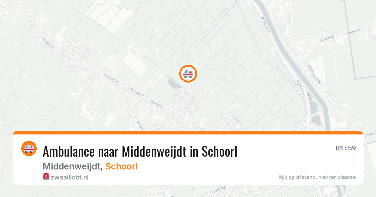 Ambulance naar Middenweijdt in Schoorl — 16 jun 2026