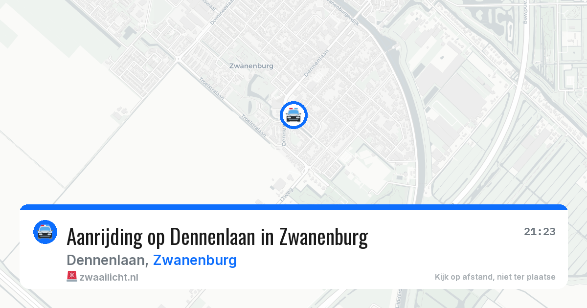Aanrijding op Dennenlaan in Zwanenburg — 14 mei 2026
