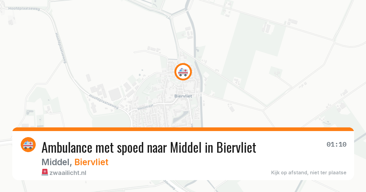 Ambulance met spoed naar Middel in Biervliet — 1 apr 2026