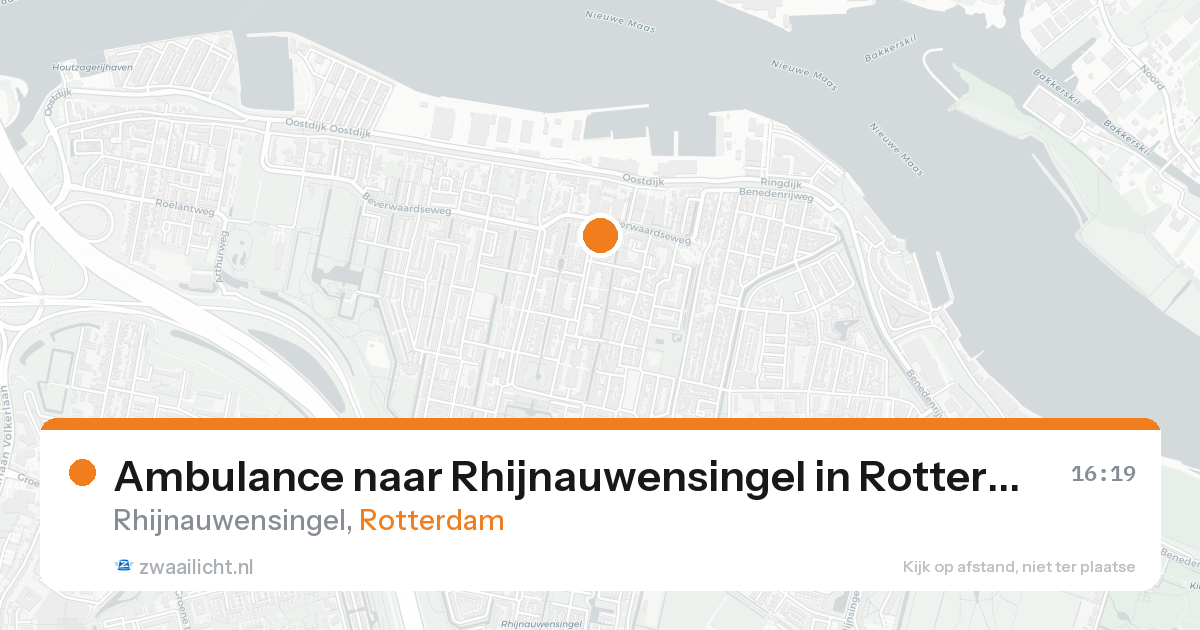 Ambulance naar Rhijnauwensingel in Rotterdam — 27 mei 2026