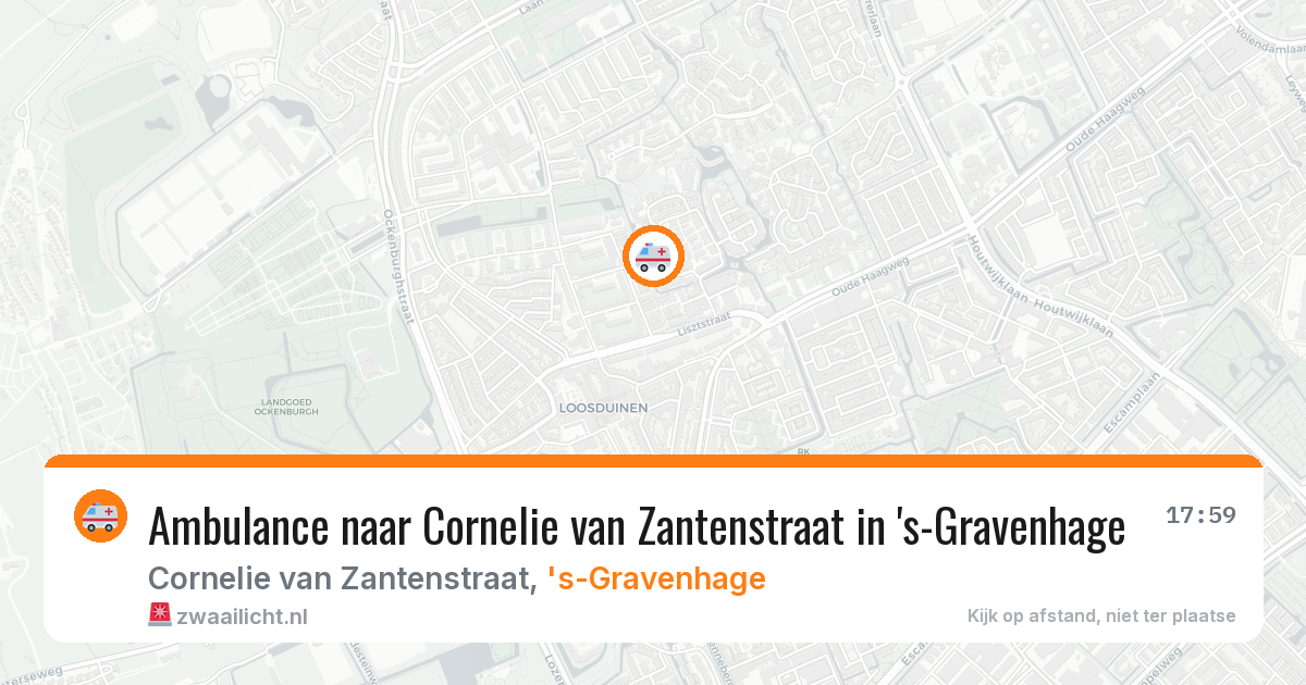 Ambulance naar Cornelie van Zantenstraat in 's-Gravenhage — 5 aug 2026