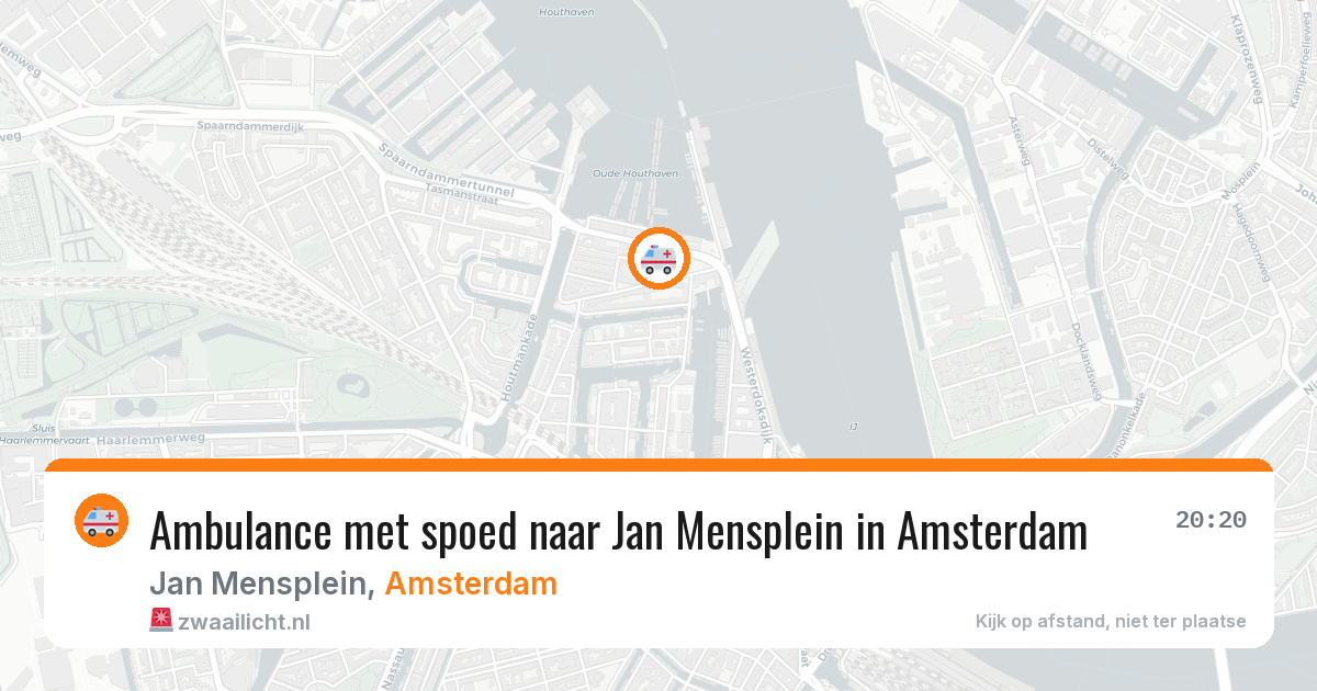 Ambulance met spoed naar Jan Mensplein in Amsterdam — 27 jul 2026