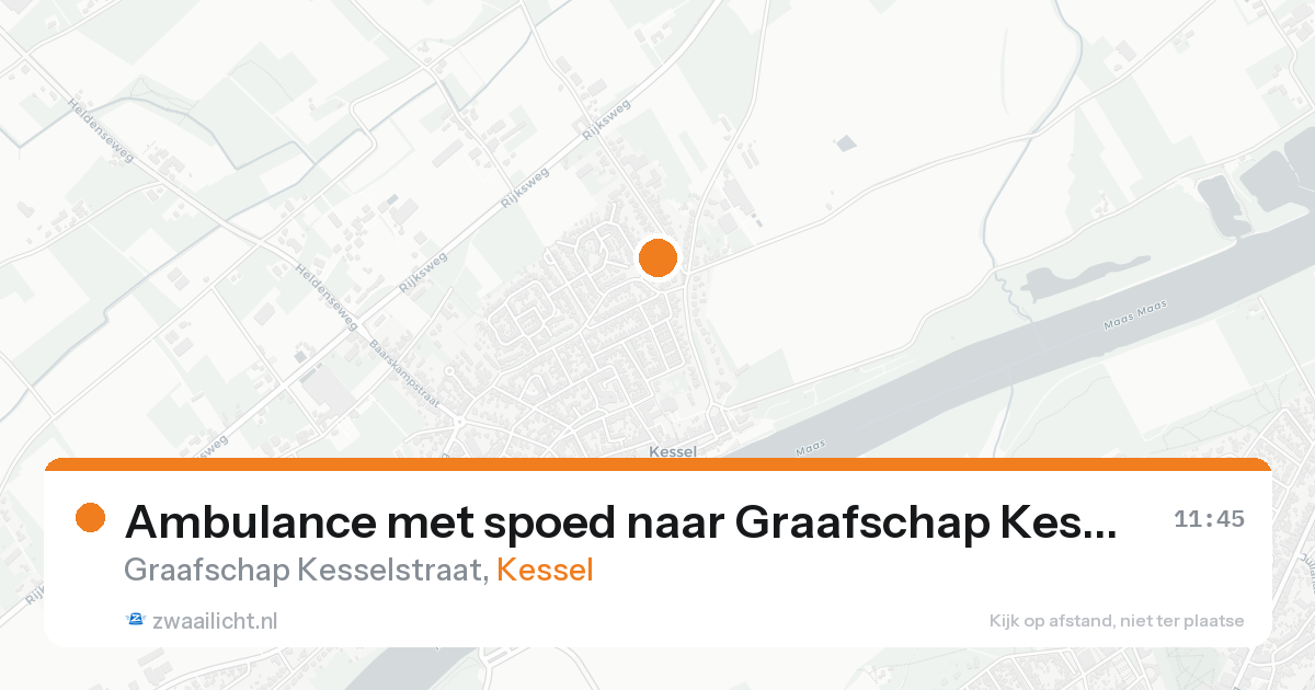 Ambulance met spoed naar Graafschap Kesselstraat in Kessel — 18 aug 2026