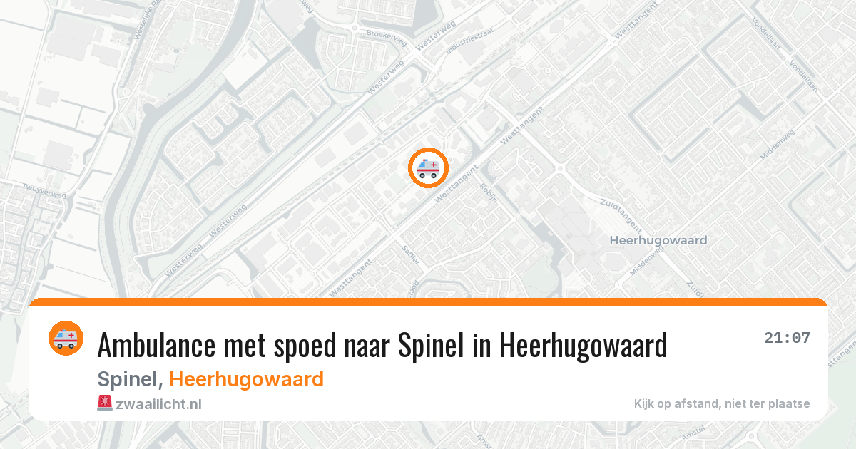 Ambulance met spoed naar Spinel in Heerhugowaard — 26 mei 2026