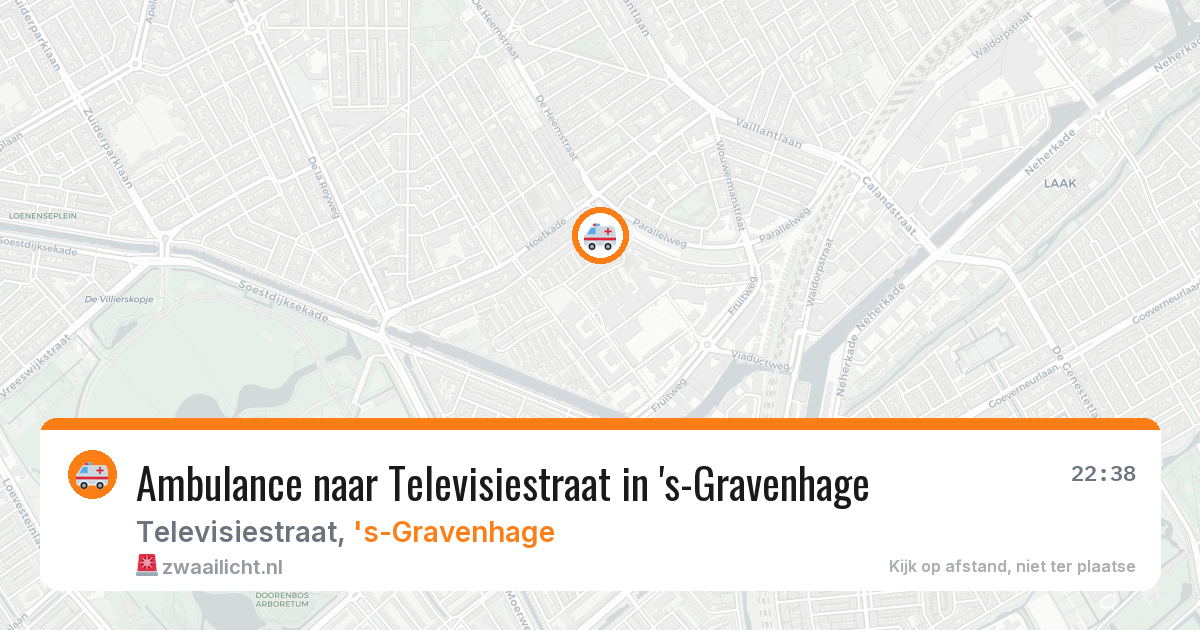 Ambulance naar Televisiestraat in 's-Gravenhage — 23 jul 2026