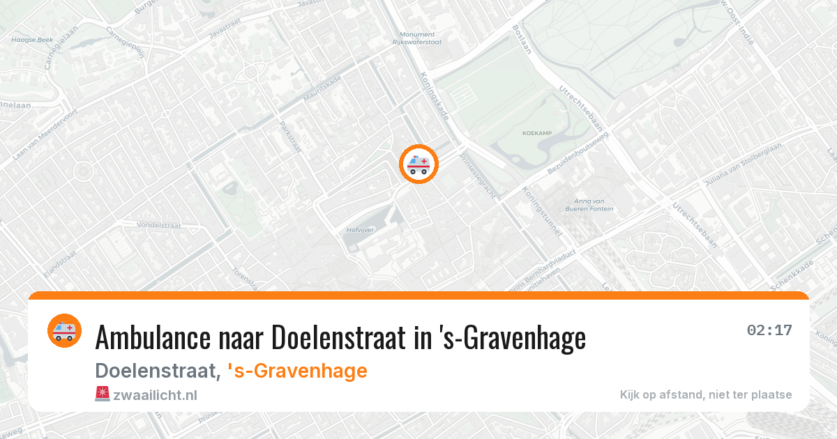 Ambulance naar Doelenstraat in 's-Gravenhage — 26 jun 2026
