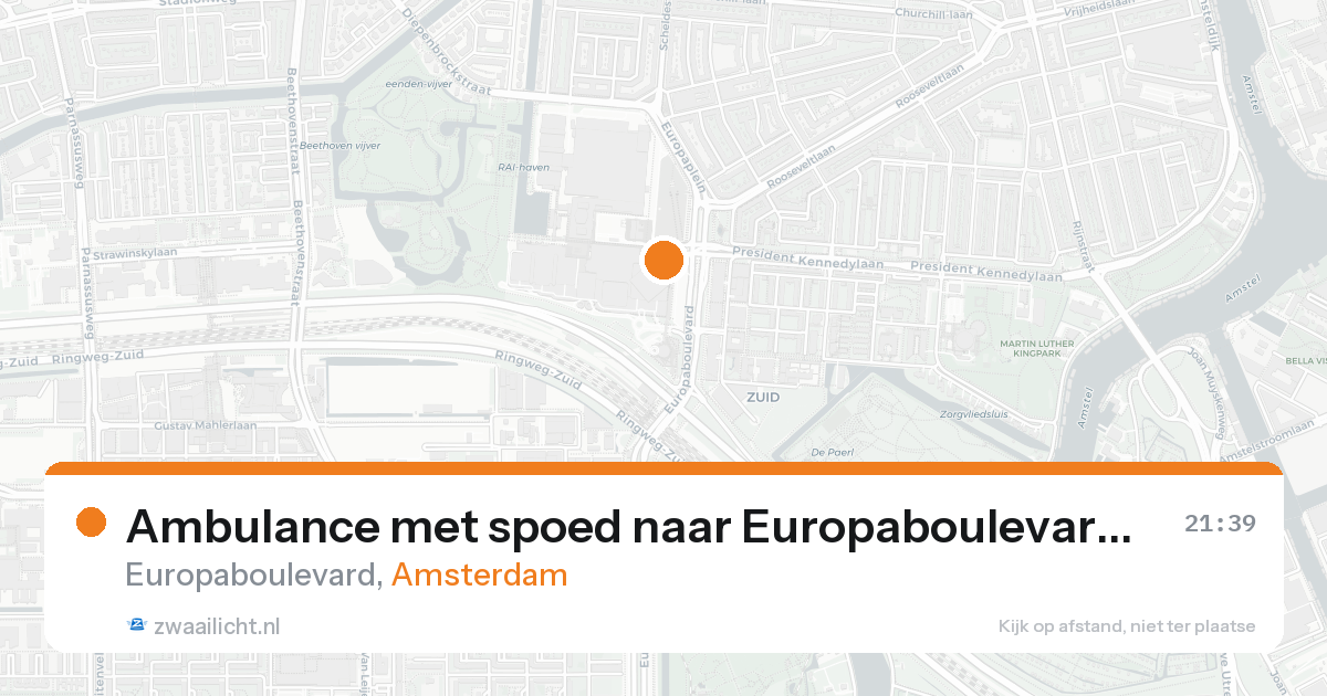 Ambulance met spoed naar Europaboulevard in Amsterdam — 30 jan 2026