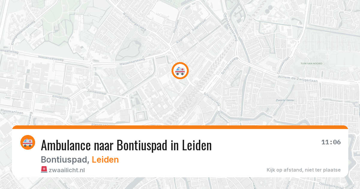Ambulance naar Bontiuspad in Leiden — 30 jun 2026