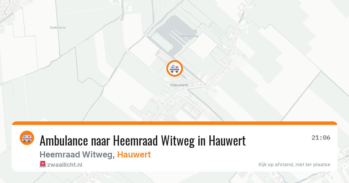 Ambulance naar Heemraad Witweg in Hauwert — 27 jun 2026
