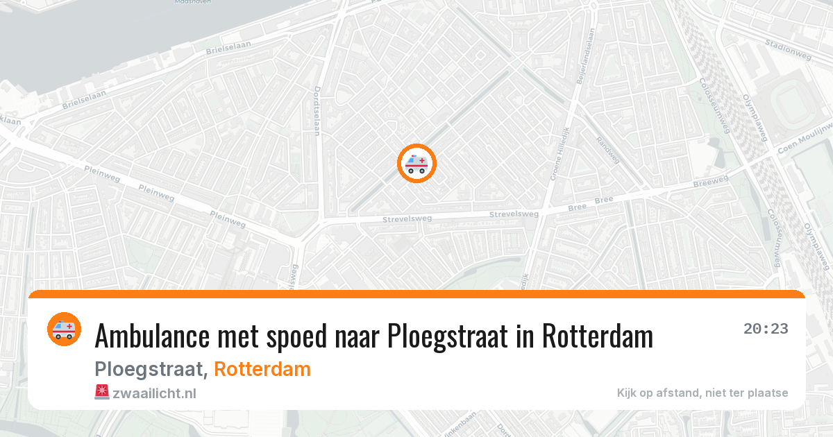 Ambulance met spoed naar Ploegstraat in Rotterdam — 29 jan 2026