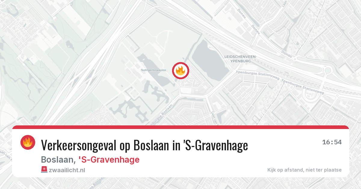 Verkeersongeval op Boslaan in 'S-Gravenhage — 29 jul 2026
