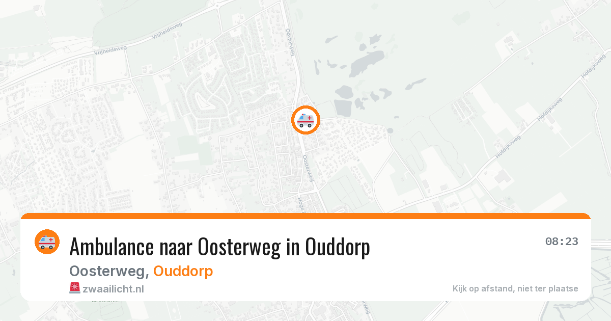 Ambulance naar Oosterweg in Ouddorp — 13 aug 2026