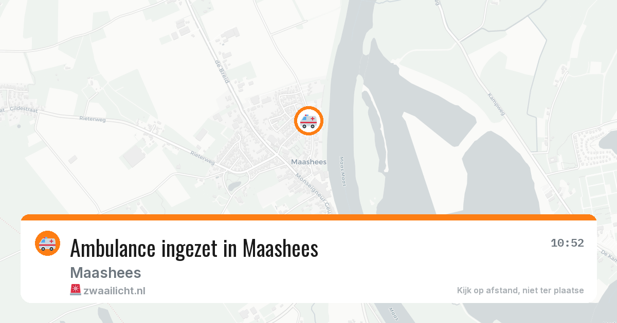 Ambulance ingezet in Maashees — 22 jul 2026